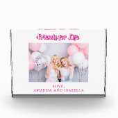 Beste vrienden wit roze BFF foto namen meisje (Voorkant)