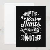 Beste vrienden worden gepromoot naar Godmoeder Kaart (Voorkant / Achterkant)