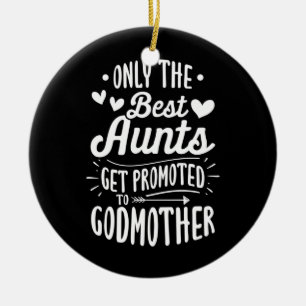 Beste vrienden worden gepromoot naar Godmoeder Keramisch Ornament