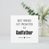 Beste vrienden worden gepromoveerd tot peter vrage kaart (Staand voorkant)