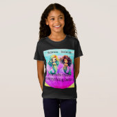 Beste vrienden zeemeerminnen T-shirt (Voorkant volledig)
