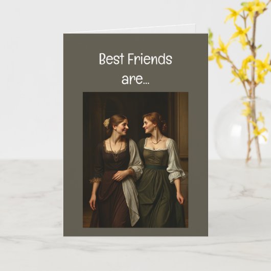 Beste vrienden zijn moeilijk te vinden De beste is Kaart (Gele Bloem)