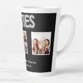 Beste vrienden zwarte zilveren foto's latte mok (Rechts)