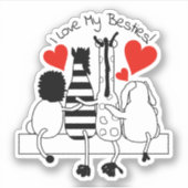 Beste vriendendag sticker (Voorkant)