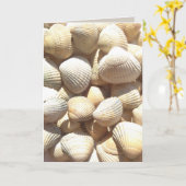 Beste Vriendengedicht, Seashells Summer, Wenskaart Kaart (Gele Bloem)