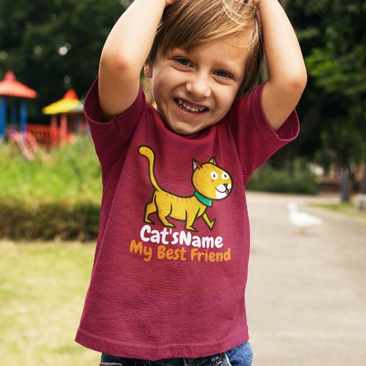 Beste vriendenkat personaliseren t-shirt