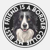 Beste vriendenkring ronde sticker (Voorkant)