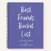 Beste vriendenlijst persoonlijke periwinkle notitieboek (Voorkant)