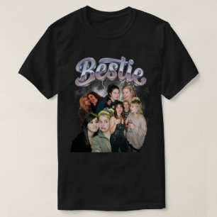 Beste vriendin aangepaste foto-collage t-shirt