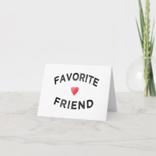 Beste vriendin Bloedmooie Hart BFF Verjaardag zus Bedankkaart