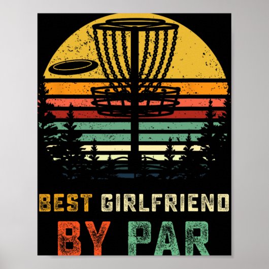 Beste vriendin Disc Golf Gf Frisbees Disk Golfer Poster (Voorkant)