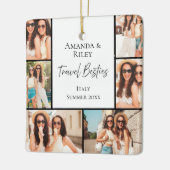 Beste Vriendin Multi Foto Keramisch Ornament (Links)