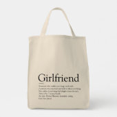 Beste Vriendin ooit - Definitie zwart-wit Tote Bag (Achterkant)