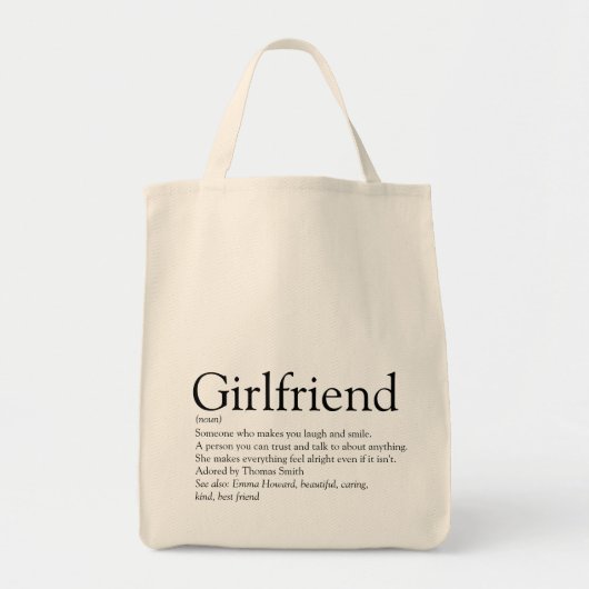 Beste Vriendin ooit - Definitie zwart-wit Tote Bag (Voorkant)
