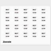 Beste Vriendin ooit zwart Hart Sticker (Vel)
