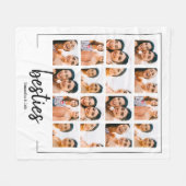 beste vriendin op maat 16 foto collage fleece deken (Voorkant (Horizontaal))