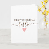 Beste vriendin Prettig Kerstfeest Kaart (Gele Bloem)