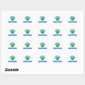 Beste Vriendin ter wereld Ronde Sticker (Vel)