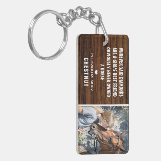 Beste vriendin van meisjes | Herdenking foto's Rus Sleutelhanger (Voorkant Links)