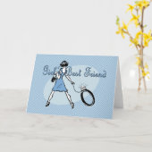 Beste vriendin van meisjes kaart (Gele Bloem)