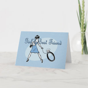 Beste vriendin van meisjes kaart