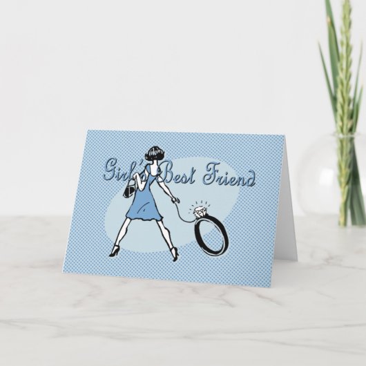 Beste vriendin van meisjes kaart (Voorkant)