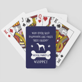 Beste vriendin van Whippet Pokerkaarten