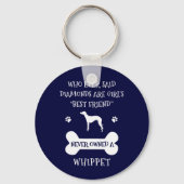 Beste vriendin van Whippet Sleutelhanger (Voorkant)