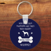 Beste vriendin van Whippet Sleutelhanger (Voorkant)