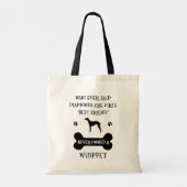 Beste vriendin van Whippet Tote Bag (Achterkant)