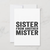 Beste Vriendin Zus Van Een Andere Mister Grappige  Bedankkaart (Voorkant)