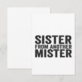 Beste Vriendin Zus Van Een Andere Mister Grappige  Bedankkaart (Voorkant / Achterkant)