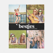 Beste vriendinnen 4 foto fleece deken (Voorkant)