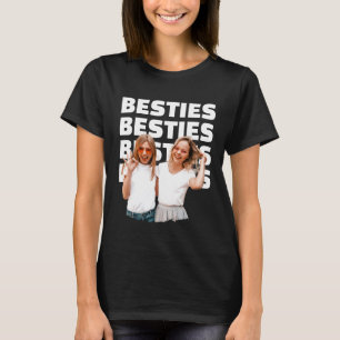 Beste vriendinnen aangepaste foto BFF cadeau voor  T-shirt