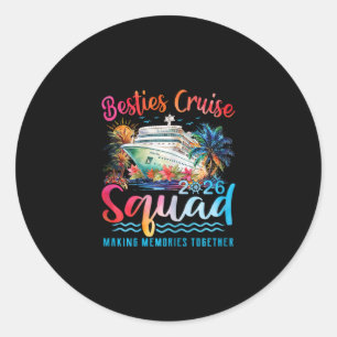Beste Vriendinnen Cruise Squad 2026 Gelijke Zomer Ronde Sticker