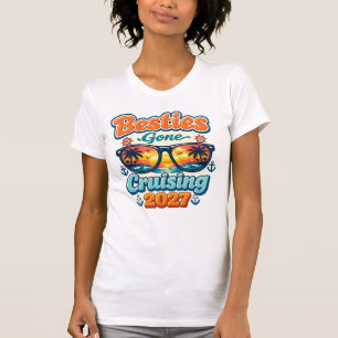 Beste vriendinnen gaan cruisen 2027 Meisjesreis Vr T-shirt