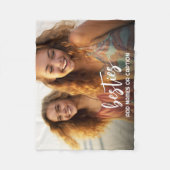 Beste vriendinnen met foto en aangepaste tekst - S Fleece Deken (Voorkant)