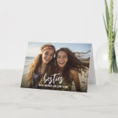 Beste vriendinnen met foto en aangepaste tekst - S Kaart (Voorkant)