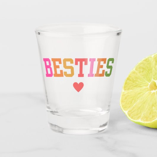 beste vriendinnen shot glas (Voorkant)