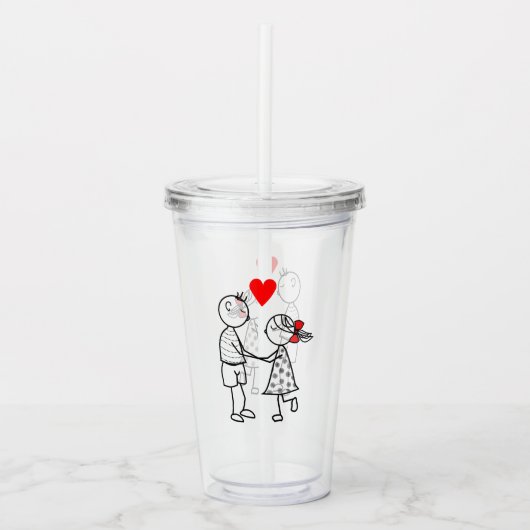 Beste vriendinnetje acrylknollen acryl drinkbeker (Voorkant)