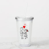 Beste vriendinnetje acrylknollen acryl drinkbeker (Achterkant)