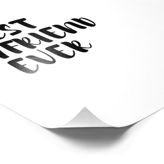 Beste vriendje foto afdruk (Hoek)