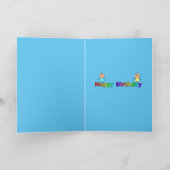 Beste vriendjesregenboog op persoonlijke geboorted kaart (Binnen)