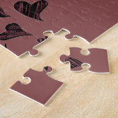 Beste vriendjesvriendschap met Bright Red Heart Legpuzzel (Zijkant)