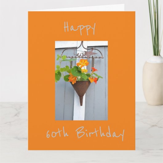 BESTE VRIEND'S *60th* BIRTHDAY-KAART Kaart (Voorkant)