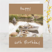 BESTE VRIEND'S *60th* BIRTHDAY-KAART Kaart (Gele Bloem)