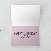 BESTE VRIENDS BESTIE BFF BIRTHDAAGKAARTEN VOOR HAA KAART (Binnen)