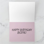 BESTE VRIENDS BESTIE BFF BIRTHDAAGKAARTEN VOOR HAA KAART (Binnen)