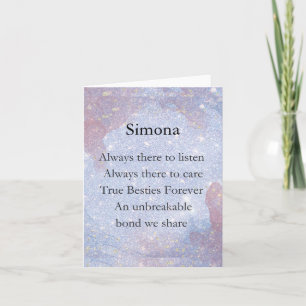 Beste Vriend's Forever Schattigee Gifts Voor Beste Notitiekaartje