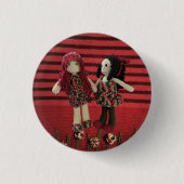 Beste Vriendschap Amigurumi Dolls Design Ronde Button 3,2 Cm (Voorkant)